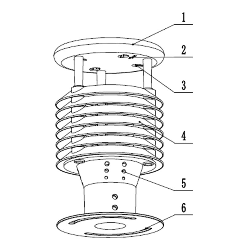 Multiparameter Weather Sensor product structure diagram