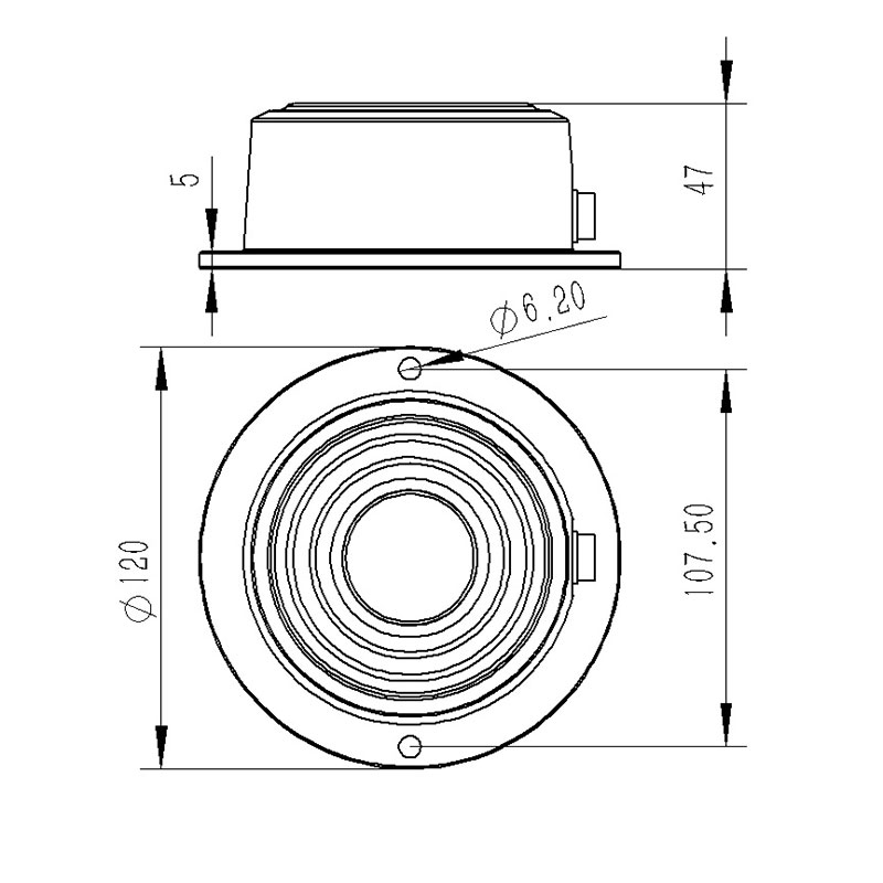 Ultrasonic Snow Depth Detector Sensor Product Size Diagram
