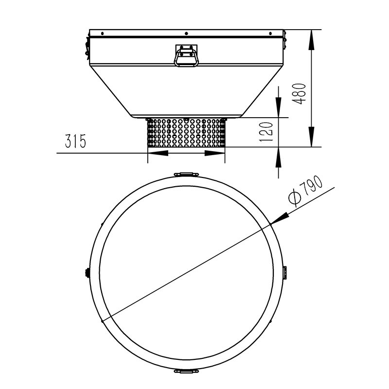 IoT Water Quality Monitoring Station product size diagram