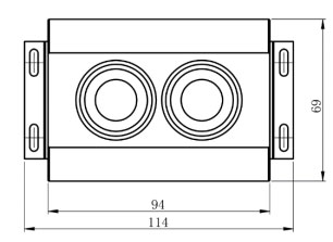 Uav visibility meter product size diagram