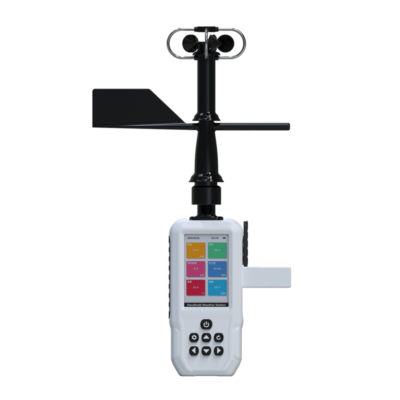 What Elements Does the 4G High-Precision Handheld 6-Element Weather Station Monitor?