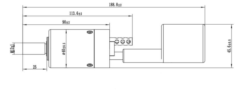 Conductivity And Temperature Sensor Product Dimensions