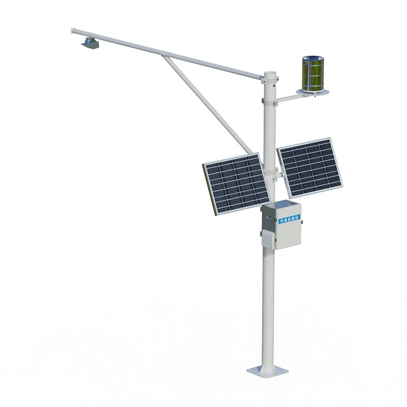 The reservoir water level monitoring system utilizes microwave technology to achieve fully automated online hydrological monitoring