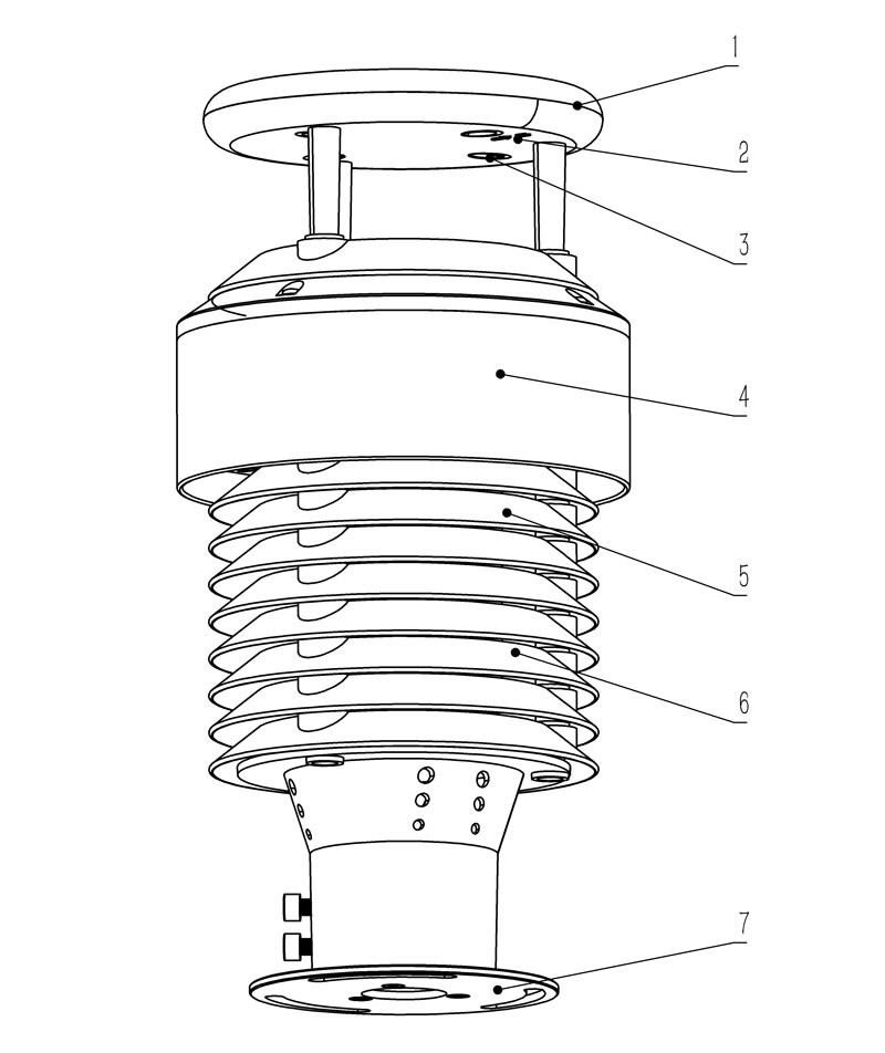 mini weather station Product Structure Diagram